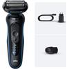 Braun Rasoio Elettrico Ricaricabile Wet & Dry 3 Lame Nero serie 5 52-B1000S Braun