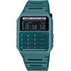 Casio Orologio CASIO CALCULATOR CA-53WB-3BDF Calcolatrice Silicone Blu Petrolio