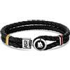 Lowell Bracciale Uomo AS ROMA B-RB017UCN Pelle Nero OFFICIAL