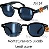 MOSCOT Occhiali da sole Uomo Johnny Depp CR7 Cristiano Ronaldo Stile Moscot Stark Blu