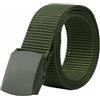 Regolabile Uomo Sport Militare Plastica Fibbia Cintura Tessitura Cinturino