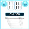 Jumbo Stendipanni da Parete Muro Regolabile Stendibiancheria Grande 100/120/140/160 cm