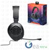 JBL QUANTUM 100 Cuffie Gaming A Padiglione Con Filo On-Ear + Microfono Over-Ear