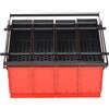 Vidaxl Compattatore di Carta in Acciaio 38x31x18 cm Nero e Rosso