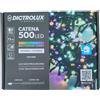 Dictrolux Luci Natalizie 500 LED Multicolore Candy 15m IP44 Esterno Interno Trasformatore