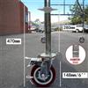 4X Ruote Per Ponteggi 500KG Ruota Girevole Per Carrello Rotella 470 mm Ø30 mm