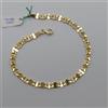 BRACCIALE DA UOMO A MAGLIA GRUMETTA IN ORO GIALLO 18KT 4,4 GRAMMI (8256)