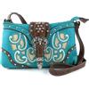 Handbag Express Borsa in ecopelle Western Floral Turquoise GP2069W13TUR