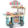BricoShop24 Set Cucina Giocattolo Fast Food per Bambini Completa con Accessori