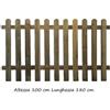 Garden Steccato Bordura Aiuola 180 cm h 100 Giardino Recinzione Staccionata in Legno