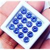 richgems2018 Natural Blue Ceylon Sapphire 5 MM 24 Pezzi Lotto Gemma Rotonda Certificata