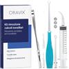 ORAVIX Kit ORAVIX Rimozione Calcoli Tonsillari, Rimedio al Mal Di Gola E Alito Cattivo