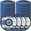 Awutzut Dischi Lamellari 125Mm Grana 40/60/80/120 per Smerigliatrice Il Ferro Legno Disc