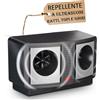 Sandokan Repellente Ultrasuoni Ratti Topi e Ghiri Ideale Anche per Interni Repellente