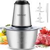 YISSVIC Tritatutto da Cucina Elettrico 2L 500W 2 Velocità 2×4 Lame Ciotola in Acciaio