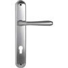 COLOMBO DESIGN Maniglia per porta esterna con placca Colombo Design ROBOT - Cromo satinato