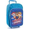 PERLETTI Zaino Paw Patrol Bimbo con Trolley Rimovibile per Asilo Zainetto con