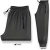 D.M Pantalone Tuta Uomo Acetato Elastico con Zip Ermetica e Polsini - EVG