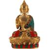 KQ Statua Di Buddha In Ottone In Posizione Di Benedizione Per Regalo Di Diwali