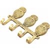 IS Nuovo Mano Ottone Gufo Saggio Muro Ganci Appendiabiti Supporti 9.15 CM Dorato 1