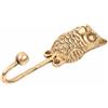 IS Nuovo Mano Ottone Gufo Muro Ganci Appendiabiti Supporti 13.21 CM, Dorato, 1