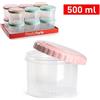 PLASTICFORTE 1 Pezzo Barattolo da Cucina Multiuso in Plastica 500 ml Vari Colori