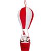 Evviva Co Mongolfiera di Babbo Natale con Doni Natalizi Pacchi Regalo Rosso Bianco 80 cm