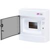 eti-polam ETI ECT8PT Scatola dei fusibili IP40 Montaggio su superficie Alloggiamento Distributore 1 fila a 8 moduli Porta trasparente per installazione di stendibiancheria in casa