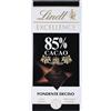 Lindt Tavoletta Cioccolato Lindt Excellence Fondente 85% 4 x 100 g Molto Intenso