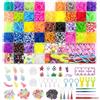 Noa Home Deco NHD-LoomBandsSet-54 Elastic Bracelet Kit for for Kids/Girls/Boys, 5100+ DIY Elastic Bracelets