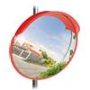 Relaxdays, Specchio Stradale Convesso 60 cm, Rosso