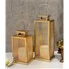 Urban Born D1 Fatto a Mano Set Di 2 Ferro Lanterna E Candela Lumino Sostegno per Arredo Casa