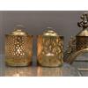 Urban Born D1 Stile Antico Metallo Lanterna e Appeso Lumino Sostegno per Arredo Casa Set Di 2