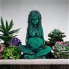 Fatto a mano Statua Della Dea Madre Gaia Madre Terra Figurina Verde