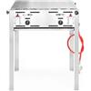 HENDI Grill a gas Roast-Master Heavy Duty, cucina, griglia per barbecue, a gas propano e butano, accensione elettronica, 11,6kW(Hs), 650x540x(H)840mm, acciaio inox 18/0