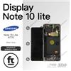 SAMSUNG DISPLAY NOTE 10 LITE N770 ORIGINALE SERVICE SILVER TOUCH SCREEN SCHERMO