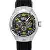 Invicta Racing Silicone Strap Tachymeter Scale Black Dial 47724 Mens Watch