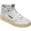 Autry Scarpe Sneakers Medalist in Pelle Bianca con trattamento Lucido Donna 38