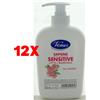 Venus 12 X Venus Sapone Liquido Mani Sensitive Pelli Sensibili 250 Ml Latte Mandorle