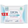 Lycia 12 X Lycia Salviette Eco Tessuto Struccanti Acqua Micellare 3in1 Pelli Normali