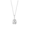 LE BEBE' Collana Le Bebè Bimba Piccola Pavè LBB154 Femminuccia Oro Bianco Diamanti