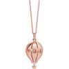 LE BEBE' Collana Le Bebè Suonamore Le Mongolfiere SNM054 Chiama Angeli Mamma Argento rosè