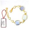 Sovrani Bracciale Donna Sovrani J11565 In Ottone Dorato Con Pietre Grigio Ghiaccio