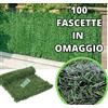 SIEPE ARTIFICIALE FINTA SINTETICA 1X3 1.5X3 per BALCONE RECINZIONE EDERA PRATO