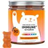Bears with Benefits One Bear A Day Vitamin Immun - con Vitamina D, E, C, Vitamina B6, B12, Niacina, Biotina, Estratto di Propoli - 90 Pezzi (3 mesi) - Vegetariane, Senza Zucchero - Bears with Benefits