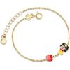LE BEBE' Bracciale Le Bebè Prime Gioie Fiabe Biancaneve PMG092 oro giallo Mela Bimba