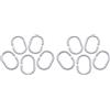 24 Pcs Ganci Per Clip Tende Con Gancio Appendiabiti Doccia