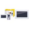 VIMAR K40930 Kit videocitofonico da parete con: videocitofono vivavoce a colori LCD 7 con tastiera capacitiva, bianco & K40932 Monitor supplementare touch screen vivavoce