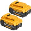 2 Batterie Di Ricambio 18V 5,5Ah Agli Ioni Di Litio per Dewalt DCB180 DCB112...