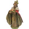 EUROMARCHI Statuina Presepe Re Magio Bianco 20cm Natale Personaggio Natività Italy